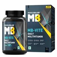 Muscleblaze MuscleBlaze MB-VITE Daily Multivitamin, for Enhanced Energy, Stamina & Gut Health - 120 Tablet