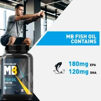 Muscleblaze MuscleBlaze Fish Oil India's Only Labdoor USA Certified for Purity & Accuracy - 180 Capsule