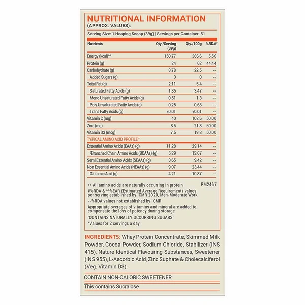 Muscleblaze MB Fuel One Whey Protein Immunity, Chocolate - Chocolate, 4.4 Lb