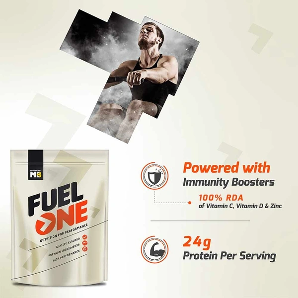 Muscleblaze  MB Fuel One Whey Protein Immunity Plus ,Chocolate - Chocolate, 2kg