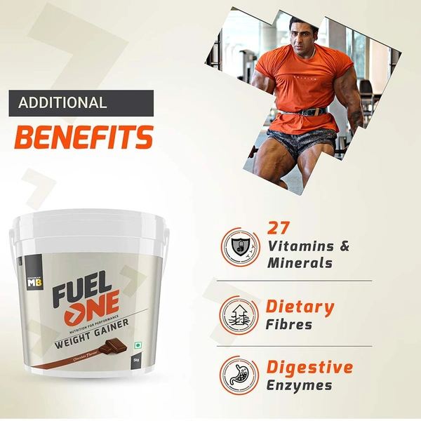 Muscleblaze  MB Fuel One Weight Gainer, Chocolate - Chocolate, 5kg