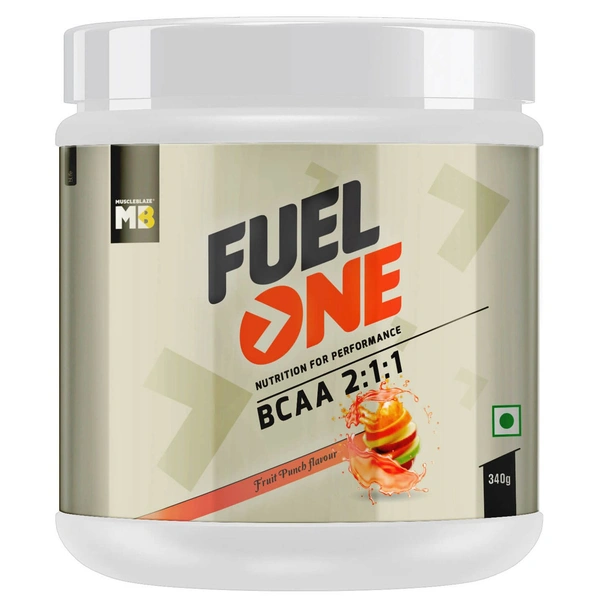 Muscleblaze  MB Fuel One BCAA 2:1:1, Nutrition ( Fruit Punch) - Fruit Punch, 250g