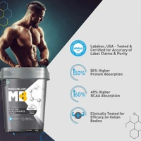 Muscleblaze  MuscleBlaze Biozyme Performance Whey, 4 kg (8.8 lb), Rich Chocolate - Rich Chocolate, 8.8 Lbs