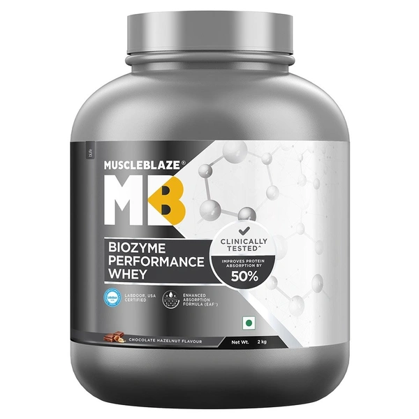 Muscleblaze MuscleBlaze Biozyme Performance Whey, 2 kg (4.4 lb), Chocolate - Chocolate, 2kg