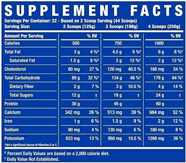 Ronnie Coleman Signature Series King Mass XL - 2.72 kg (Dark Chocolate) - Dark Chocolate, 2.72 Kg