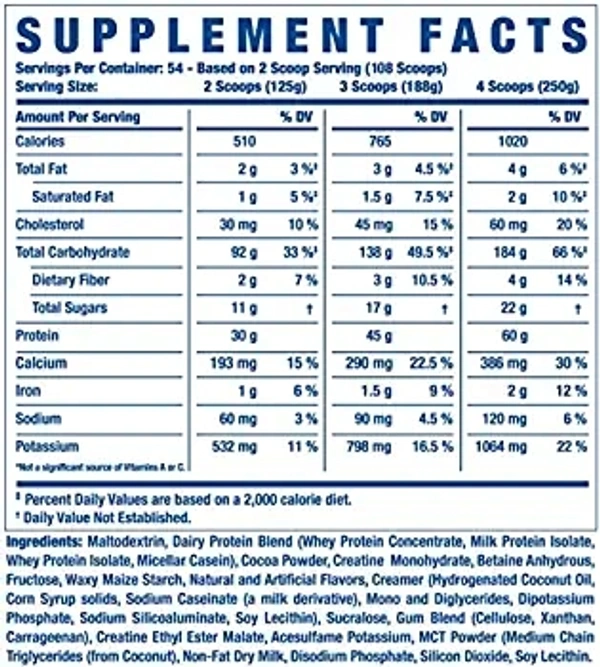 Ronnie Coleman Signature Series King Mass Premium Weight Gainer - 6.7 kg (Dark Chocolate) - Dark Chocolate, 6.7 Kg