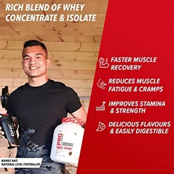 GNC Pro Performance 100% Whey Protein Powder | Boosts Strength & Endurance | Builds Lean Muscles | Fastens Muscle Recovery | Formulated In USA | 24g Protein | 5.5g BCAA | Creamy Strawberry | 4 lbs - Creamy Strawberry, 4.4 Lbs