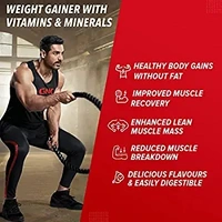 GNC Pro Performance Weight Gainer | Healthy Body Gains | Reduces Muscle Breakdown | Boosts Metabolism | Formulated In USA | 73g Protein | 440g Carbs | 2200 Cal | (Double Chocolate, 3 KG) - Double Chocolate, 3 Kg