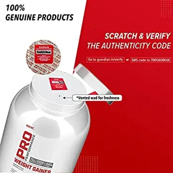 GNC Pro Performance Weight Gainer | Healthy Body Gains | Reduces Muscle Breakdown | Boosts Metabolism | Formulated In USA | 73g Protein | 440g Carbs | 2200 Cal | (Double Chocolate, 3 KG) - Double Chocolate, 3 Kg