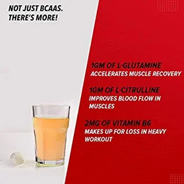 GNC AMP Gold Series BCAA Advanced | Fastest Muscle Recovery powder| Maximized Workout Performance | Formulated In USA | 7g BCAA | 1g L-Glutamine | 1g L-Citrulline | Tangy Orange | 400 gm  - Tangy Orange, 400 gm