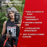 GNC AMP Gold Series BCAA Advanced | Fastest Muscle Recovery powder| Maximized Workout Performance | Formulated In USA | 7g BCAA | 1g L-Glutamine | 1g L-Citrulline | Tangy Orange | 400 gm  - Tangy Orange, 400 gm