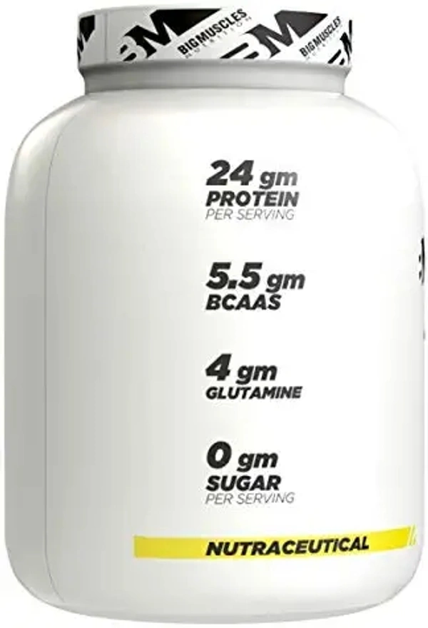 Big Muscle  Bigmuscles Nutrition Superior Whey Protein 4.4 Lbs (Strawberry & Banana Twirl) - Strawberry & Banana Twirl, 4.4 Lbs