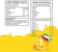 Big Muscle  BIG MUSCLES FROTEIN JUICY WHEY l 26GM PROTEIN, 0GM SUGAR, 5.5GM BCAA l 1KG (2.2LBS) (MANGO ORANGE) - MANGO ORANGE, 1KG