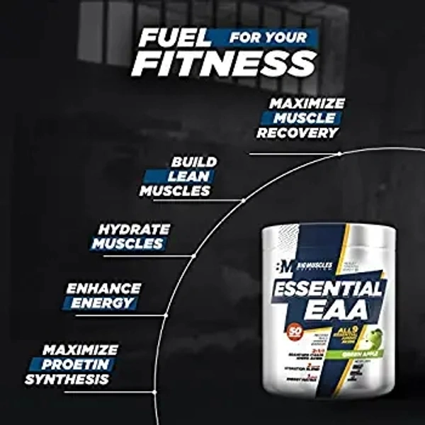 Big Muscle  Bigmuscles Nutrition Essential EAA [50 Servings, Orange] | Full Spectrum EAAs-BCAA, Hydration Blend, Energy Matrix, Keto Friendly, All 9 Essential Amino Acids#1 Best Seller in Kapikachhu Mucuna - Orange, 100 Gm