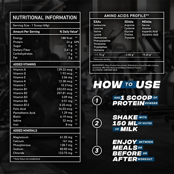 Big Muscle  Bigmuscles Nutrition Essential Whey Protein 1Kg [Dutch Chocolate] | 24g... - Dutch Chocolate, 1 Kg