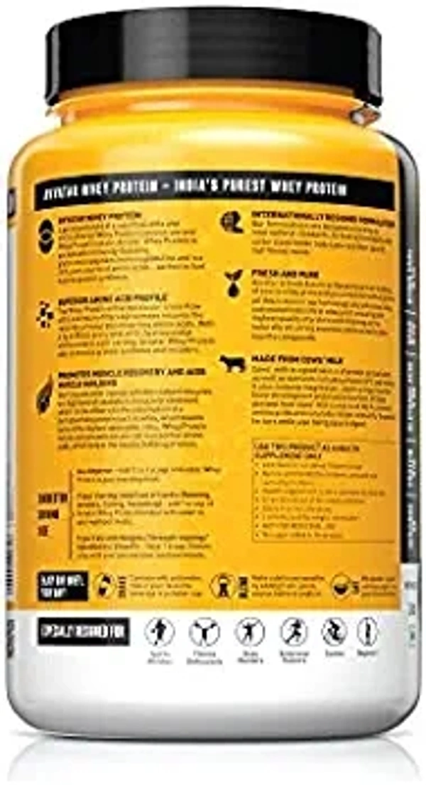 AVVATAR WHEY PROTEIN |1Kg | Belgian Chocolate Flavour | Made with 100% Fresh Cow's Milk | Premium Blend Of Whey Protein Concentrate And Isolate - Chocolate, 1 Kg