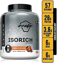 Avvatar AVVATAR ISORICH WHEY PROTEIN | 2Kg | Chocolate Hazelnut Flavour | Made with 100% Fresh Cow's Milk - Chocolate Hazelnut, 2 Kg