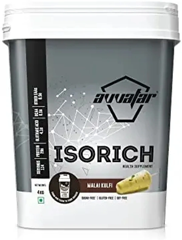 Avvatar AVVATAR ISORICH | 4Kg | Malai Kulfi Flavour | Made with 100% Fresh Cow's Milk - Malai Kulfi, 4 Kg