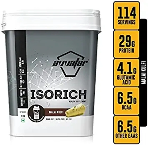 Avvatar AVVATAR ISORICH | 4Kg | Malai Kulfi Flavour | Made with 100% Fresh Cow's Milk - Malai Kulfi, 4 Kg
