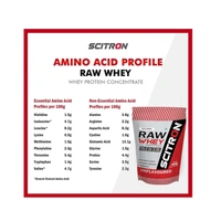 Scitron 100% RAW Whey Protein Concentrate (24g Protein, 0 Sugar) - 1kg
