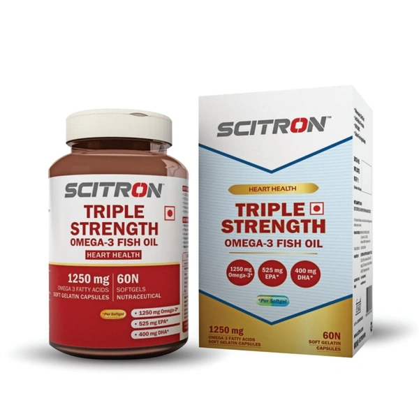 Scitron Triple Strength Omega-3 Fish Oil - 60 Softgels