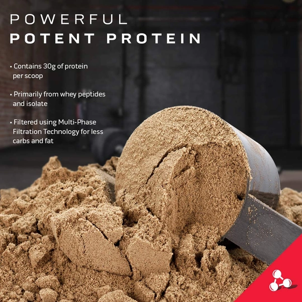 MuscleTech Whey Protein Powder Chocolate Flavour, 1.81 kg With Whey Isolates & Peptides Performance Series Nitro Tech - Chocolate, 1.81Kg