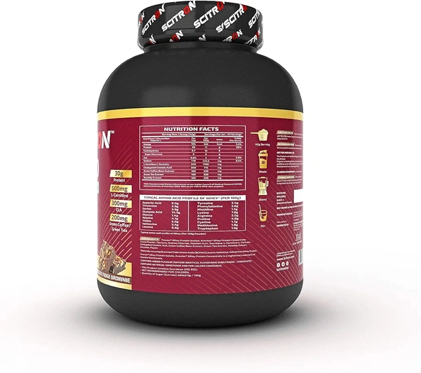 Scitron Ripped Whey Protein (Weight Loss + Post Workout Recovery) - Chocolate Fudge Brownie, 2kg
