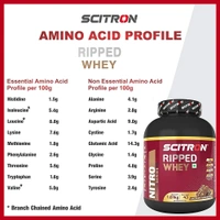 Scitron Ripped Whey Protein (Weight Loss + Post Workout Recovery) - Chocolate Fudge Brownie, 2kg