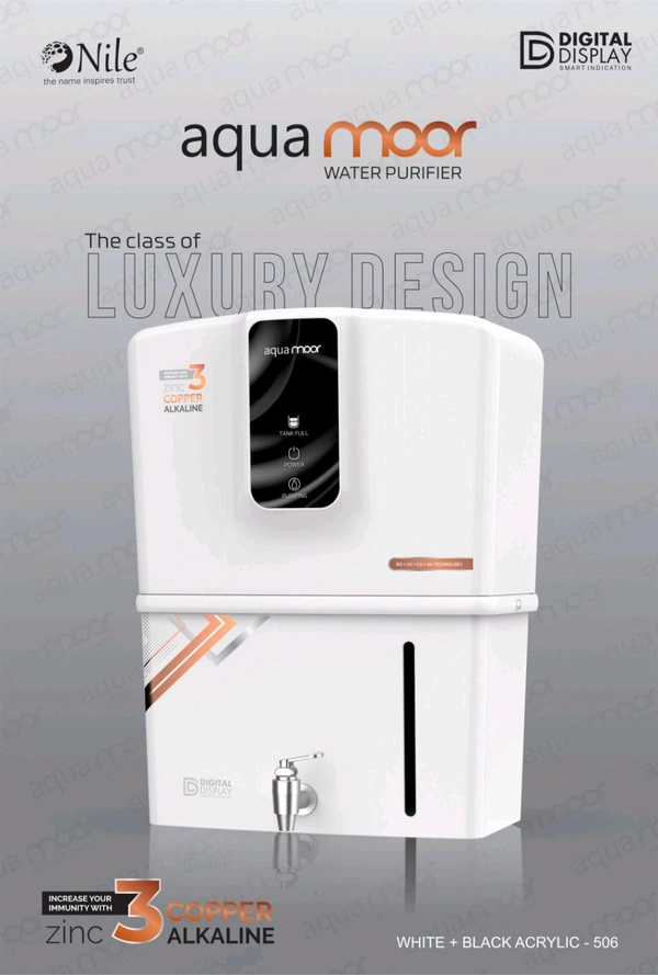 Aqua Moor Zinc+ Copper+Alkaline  - White