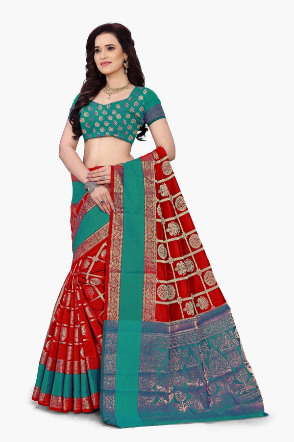 ALK-BANARASISILK-RED