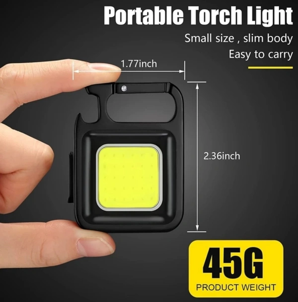 Multifunction Keychain LED Light  - Black