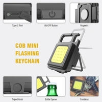 Multifunction Keychain LED Light  - Black