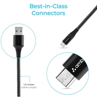 Ambrane BCM-15 Micro USB Cable  - Black