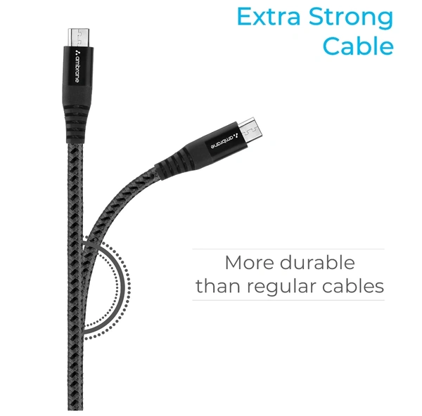 Ambrane BCM-15 Micro USB Cable  - Black