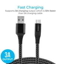 Ambrane BCT-15 Type-C Cable - Black