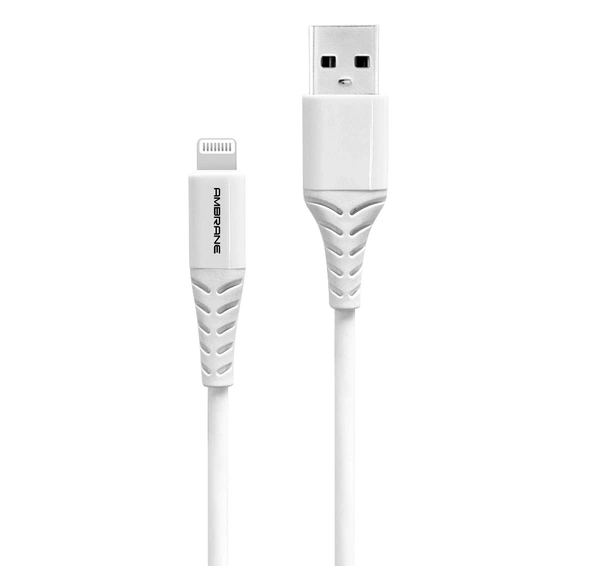 Ambrane ACL-11 Lightning Cable  - White/Black