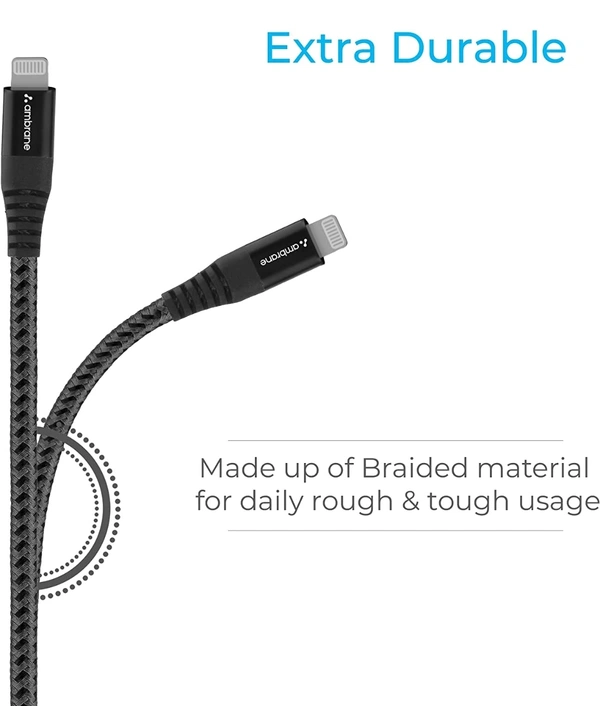 Ambrane BCL-15 Lightning Cable  - Black