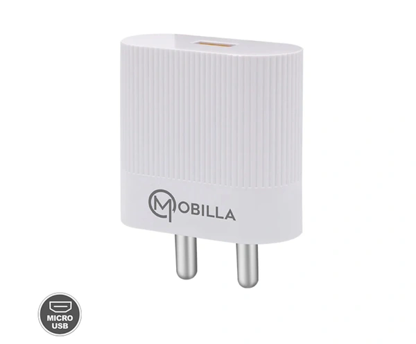 Mobilla MCHARGE 361M 18W Micro USB Charger  - White
