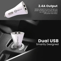 Mobilla RANGER 241M Micro USB Car Charger  - White