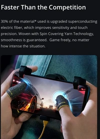 Realme Mobile Game Finger Sleeves  - Mottled Black