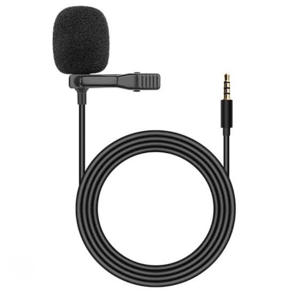 Clip-on 3.5mm Hands-free Collar Microphone  - Black