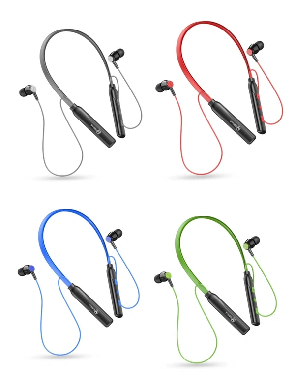 Mobilla MBUDDY 115 Neckband  - Gray/Blue/Red/Green
