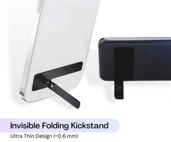 Mobile Foldable Kickstand Metal - Black/White