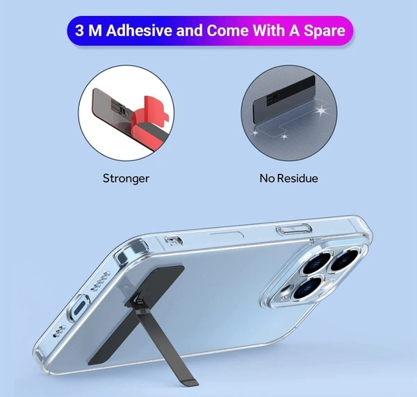Mobile Foldable Kickstand Metal - Black/White