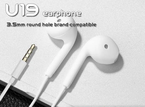 U19 Music Earphone  - White/Blue