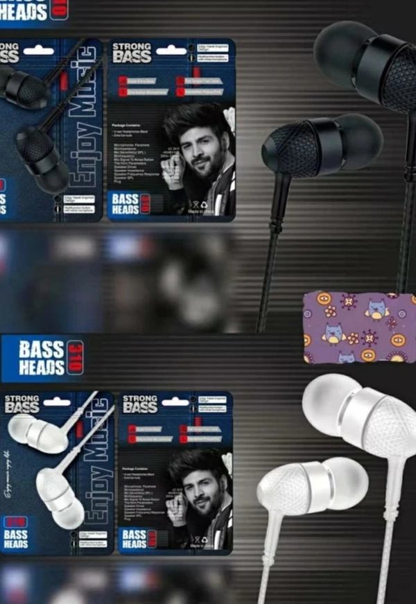 Bass Heads 310 Earphone  - Black/White