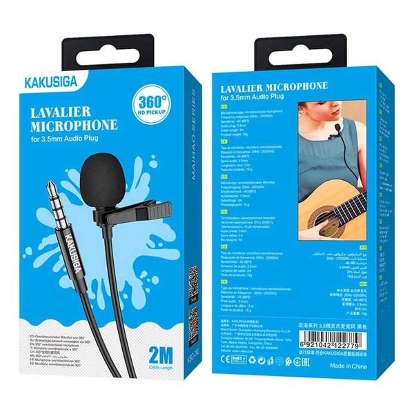 Kakusiga KSC-762 Premium Quality Microphone  - Black