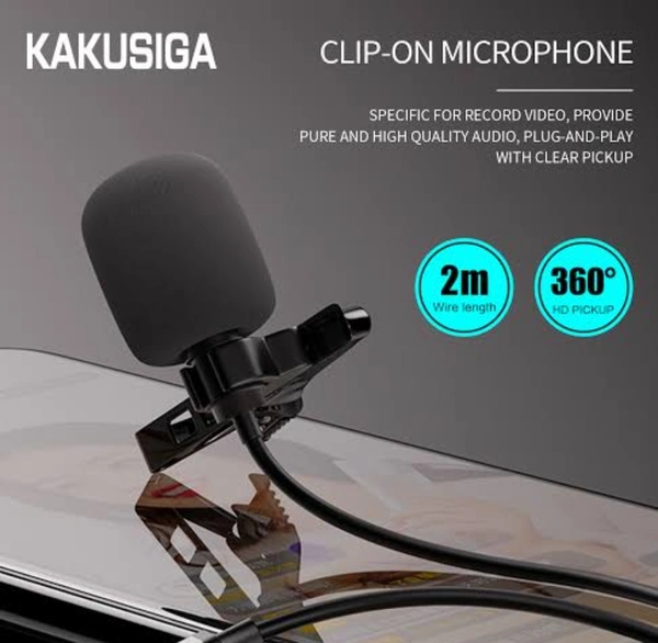 Kakusiga KSC-762 Premium Quality Microphone  - Black