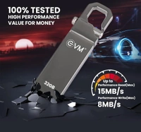 EVM EnStore 32GB Metal Pendrive  - Silver