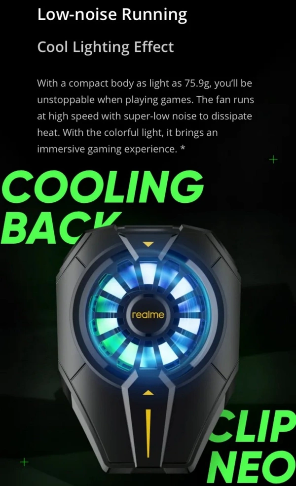 Realme Gaming Cooling Back Clip Neo